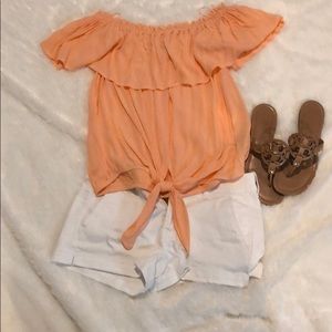 Off the shoulder tank top